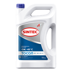 Тосол Sintec ОЖ-45 канистра 10кг/Antifreeze coolant 10kg can - фото 391700