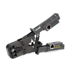 Обжимные пресс-клещи КВТ для RJ-разъемов с тестером JT-03T - фото 392638