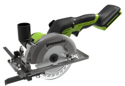 Мини Пила циркулярная аккумуляторная GREENWORKS G24MCS 24V без АКБ и ЗУ - фото 405091