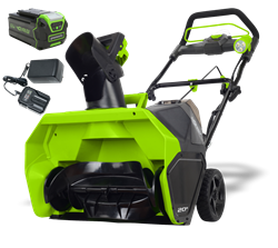 Снегоуборщик аккумуляторный G-MAX 40V GREENWORKS GD40STK5 с АКБ 5 Ач и ЗУ - фото 407021
