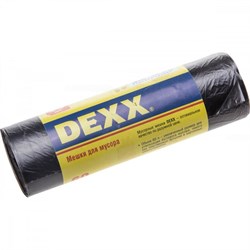 Мусорные мешки DEXX 60 л, 20 шт, черные 39150-60