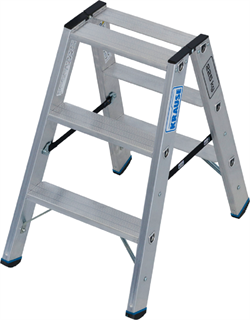 Двухсторонняя стремянка Krause STABILO 2x3 ступени 225 кг