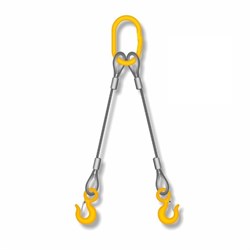 Строп канатный TOR 2СК г/п 1,6 т 1,4 м (опрессовка) крюки SALK