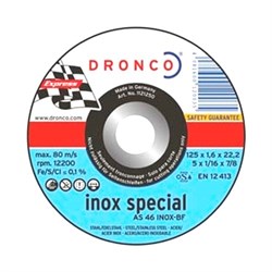 Отрезной круг по металлу AS 46 Inox 115х1,6х22,23 DRONCO 1111250