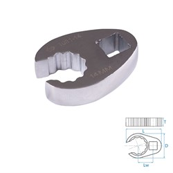 Ключ разрезной (воронья лапка) 14 мм, 3/8" KING TONY 1031-14R TONY - фото 676187