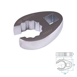 Ключ разрезной (воронья лапка) 18 мм, 3/8" KING TONY 1031-18R TONY - фото 676191