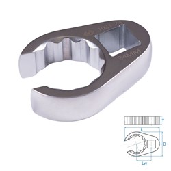 Ключ разрезной (воронья лапка) 24 мм, 1/2" KING TONY 1031-24R TONY - фото 676211