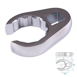 Ключ разрезной (воронья лапка) 27 мм, 1/2" KING TONY 1031-27R TONY - фото 676213