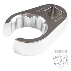 Ключ разрезной (воронья лапка) 38 мм, 3/4" KING TONY 1031-38R TONY - фото 676222