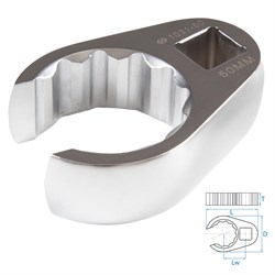 Ключ разрезной (воронья лапка) 50 мм, 3/4" KING TONY 1031-50R TONY - фото 676235