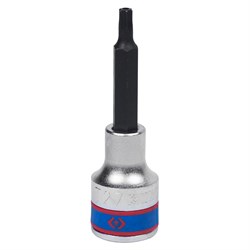 Насадка (бита) торцевая 1/2", Torx, T27, L = 80 мм, с отверстием KING TONY 403727 TONY - фото 679605
