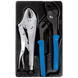 Набор переставные клещи и зажим, ложемент, 2 предмета KING TONY 9-40102GP TONY - фото 681994