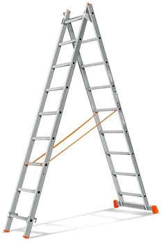 Двухсекционная лестница Эйфель Гранит 2х9