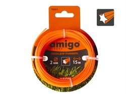 Леска для триммеров Amigo 70351 "Звезда" 2 мм 15 м - фото 691752
