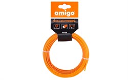 Леска для триммеров Amigo 70124 2,4 мм звезда 15 м - фото 691757