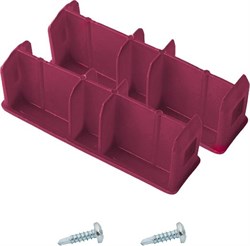 Неопорные заглушки боковин Krause 98х25 мм (пара) 212207 - фото 692014