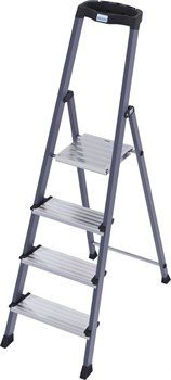 Cтремянка Krause Monto Soffito 4 ступени, анодированная 119957 - фото 692158