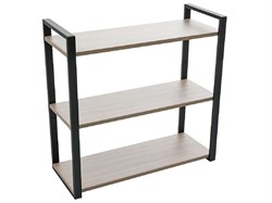 Полка ПРАКТИК Home-3 вяз натуральный/чёрный S37699540721 - фото 709674