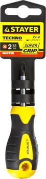 Крестовая отвертка Stayer Master-Techno короткая, PH2 38мм 2508-38-2_z02 - фото 82135