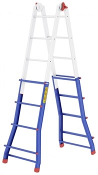 Телескопическая шарнирная лестница Colombo Pratic 4+5 AL 2x20 - фото 97749