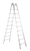 Двухсторонняя алюминиевая стремянка Zarges Z600 2x20 40317