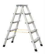 Двухсторонняя анодированная стремянка Zarges Z600 2x5 41265