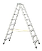 Двухсторонняя анодированная стремянка Zarges Z600 2x8 41268