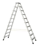 Двухсторонняя анодированная стремянка Zarges Z600 2x10 41270