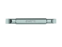 Двухсторонняя бита Witte Industrie Doppel-Bit 1/4" шлиц 1,2х6,5/шлиц 1,6х8х60 мм 29009