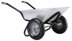 Тачка строительная двухколесная Haemmerlin Clipso Twin Excellium 100