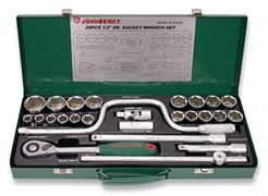 Набор торцевых головок Jonnesway 1/2"DR, 12-34 мм, 26 предметов S04H4726S