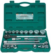 Набор торцевых головок Jonnesway 3/4"DR, 19-50 мм, 21 предмет S04H6121S