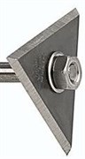 Запасное лезвие для строительного трехгранного ножа ROMUS 95186