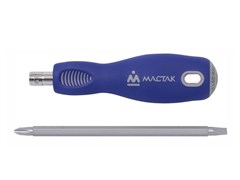 Отвёртка MACTAK со сменной вставкой (битой), 2 в 1 049-2LB