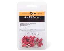 Изолированные наконечники КВТ НКИ 6.0-6 (20 шт) в мини-упаковке