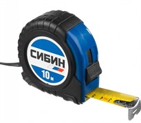 Рулетка Сибин 10м x 25мм 34019-10-25