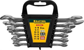 Набор рожковых ключей Kraftool Expert 8-19 мм, 6шт 27033-H6C