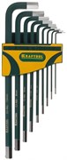 Набор удлиненных имбусовых ключей Kraftool Industrie Hex 9шт 27443-H9