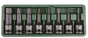 Набор ударных торцевых головок Kraftool Industrie Qualitat Hex 1/2", H5-H17, 8 предметов 27950-H8
