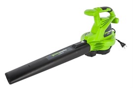 Воздуходув-пылесос садовый электрический GREENWORKS GBV2800