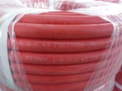Сварочный рукав Zitrek 6,3мм (40 м), I кл, красный 079-0722
