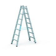 Двухсторонняя алюминиевая стремянка Zarges Coni B 7 40277