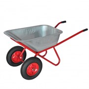 Тачка строительная двухколесная 110л D20