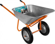 Двухколесная строительная тачка Сибин 110 л, 200 кг 39905_z01