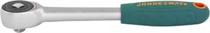 Трещоточная ротационная рукоятка Jonnesway со сквозным приводом 1/4"DR, 60 зубцов R6602