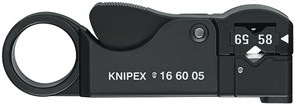 Инструмент для снятия изоляции с коаксиальных кабелей KNIPEX KN-166005SB