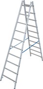 Алюминиевая двухсторонняя стремянка Krause Stabilo 2х10 124937