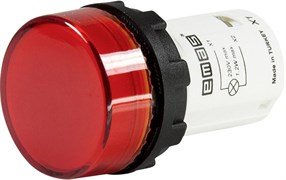 Моноблочная сигнальная арматура EMAS 220V красная MBSD220K