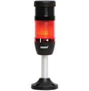 Сигнальная колонна EMAS 50мм, красная, 24V, стробоскоп FLESH, зуммер IK51F024ZM03