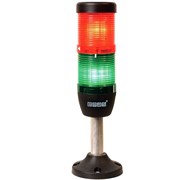 Сигнальная колонна EMAS 50мм, красная, зеленая, 24V, стробоскоп FLESH IK52F024XM03